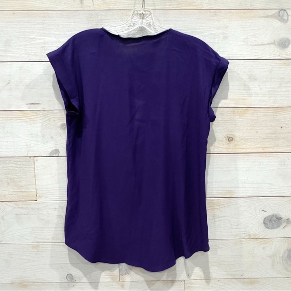 NWT express flowy zip detail chiffon top ❤️ - Picture 4 of 5